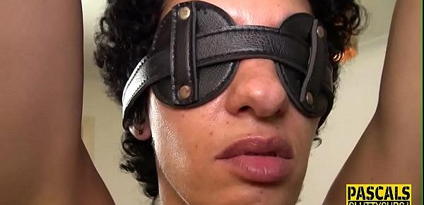  Tied up and blindfolded fetish milf